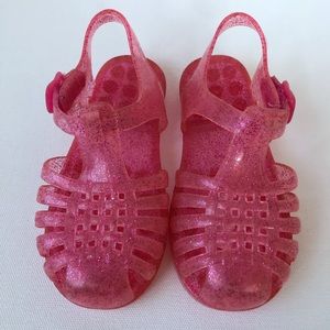 Cat & Jack sparkle pink jellies* Sz. 7-8